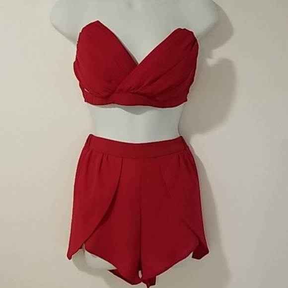 Short Set with Bandeau Top Size M - Picture 1 of 4